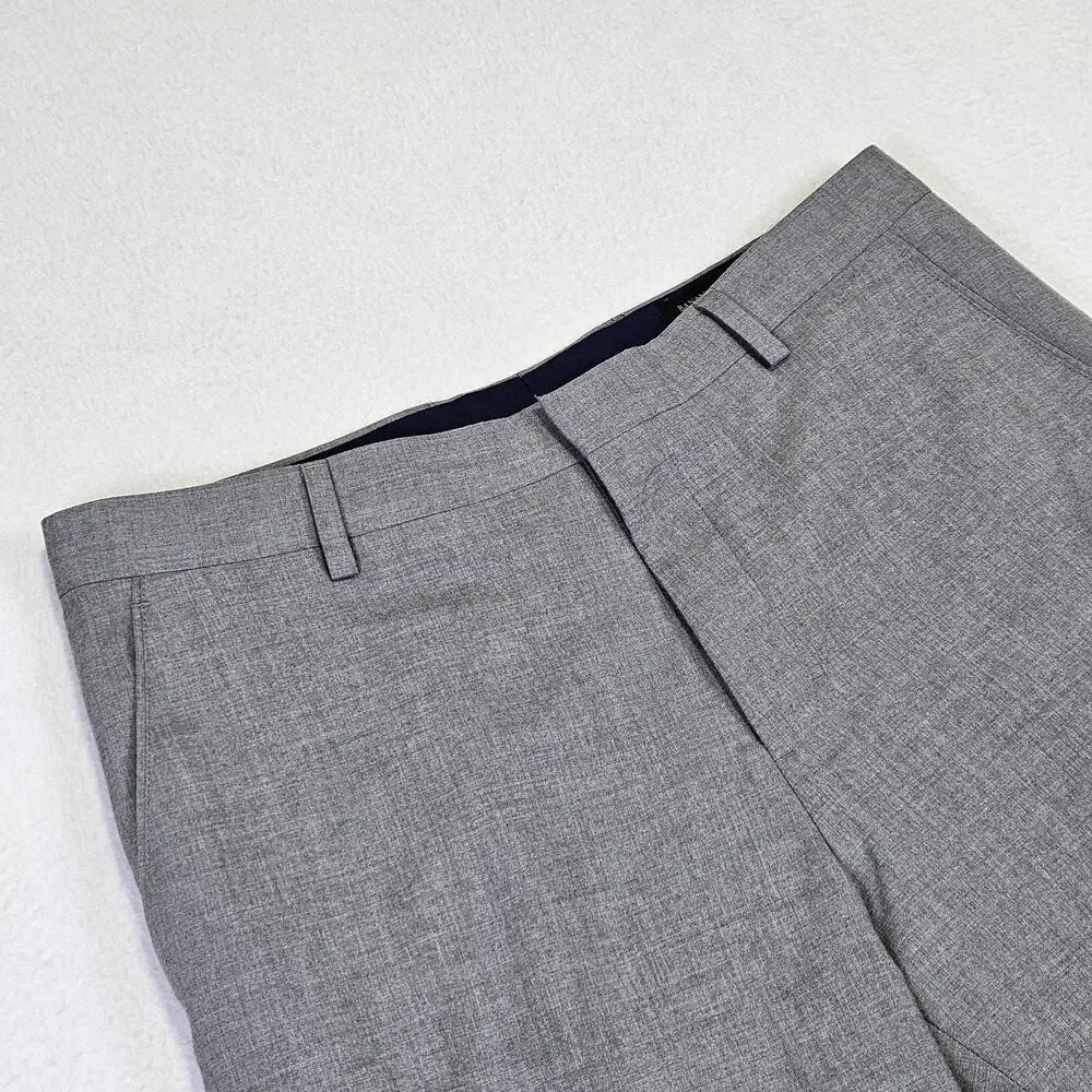 Banana Republic Tailored Fit Suit Mens Blazer 44R Gray Pant 33x30 Jacket 2PC Set
